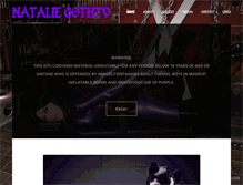 Tablet Screenshot of nataliegothtv.com